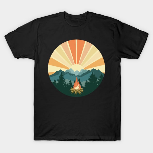 campfire T-Shirt by Roshan